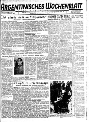 Argentinisches Wochenblatt vom 28.09.1946