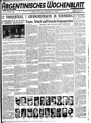 Argentinisches Wochenblatt vom 05.10.1946