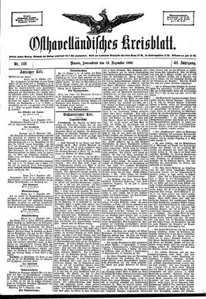 Osthavelländisches Kreisblatt vom 13.12.1890