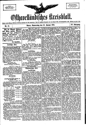 Osthavelländisches Kreisblatt vom 22.01.1891