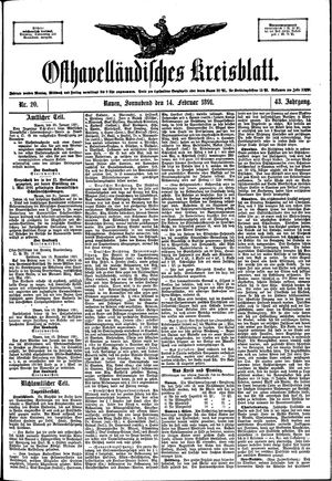 Osthavelländisches Kreisblatt vom 14.02.1891