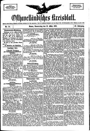 Osthavelländisches Kreisblatt vom 19.03.1891