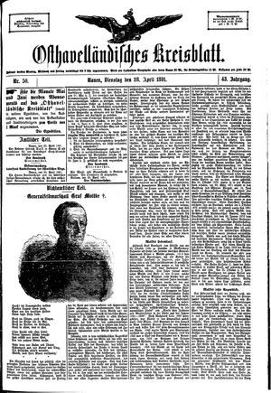 Osthavelländisches Kreisblatt vom 28.04.1891