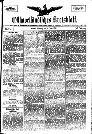 Osthavelländisches Kreisblatt vom 02.06.1891