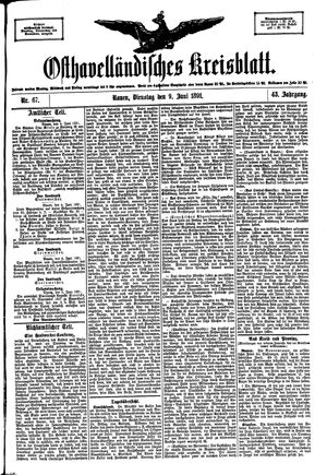 Osthavelländisches Kreisblatt vom 09.06.1891