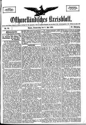 Osthavelländisches Kreisblatt vom 09.07.1891
