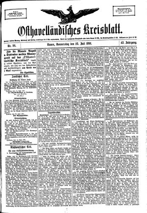 Osthavelländisches Kreisblatt vom 23.07.1891