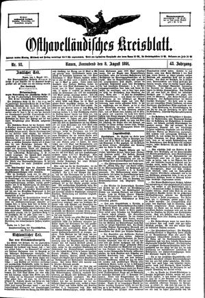 Osthavelländisches Kreisblatt vom 08.08.1891