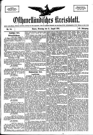 Osthavelländisches Kreisblatt vom 11.08.1891