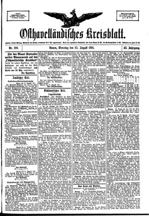 Osthavelländisches Kreisblatt vom 25.08.1891