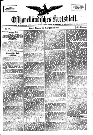 Osthavelländisches Kreisblatt vom 08.09.1891