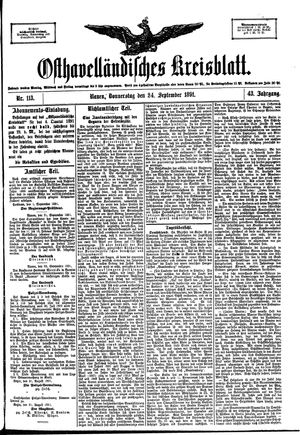 Osthavelländisches Kreisblatt vom 24.09.1891