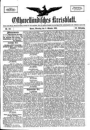 Osthavelländisches Kreisblatt vom 06.10.1891
