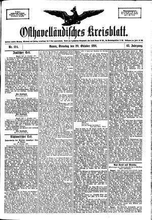 Osthavelländisches Kreisblatt on Oct 20, 1891