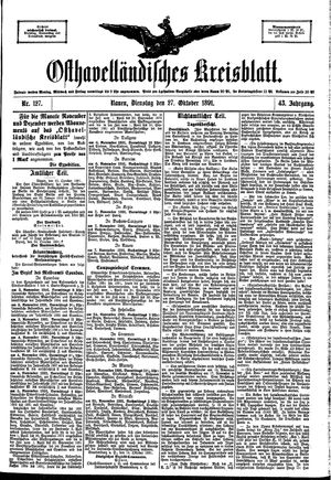 Osthavelländisches Kreisblatt vom 27.10.1891
