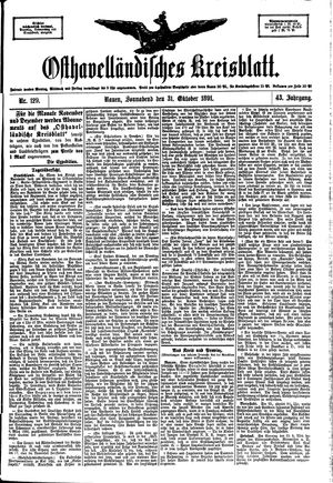 Osthavelländisches Kreisblatt vom 31.10.1891