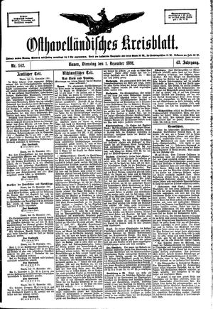 Osthavelländisches Kreisblatt vom 01.12.1891