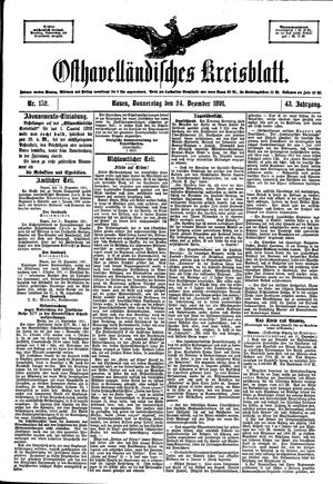 Osthavelländisches Kreisblatt vom 24.12.1891