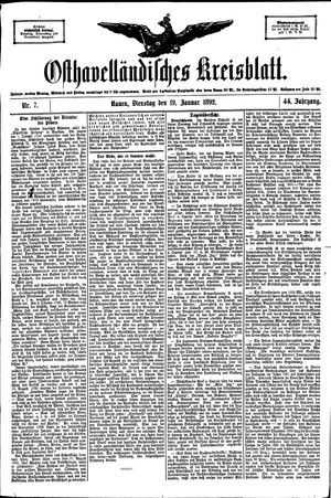 Osthavelländisches Kreisblatt vom 19.01.1892