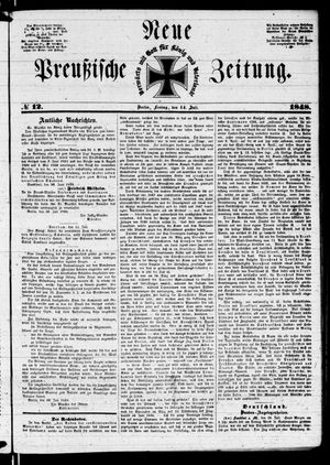 Neue preußische Zeitung vom 14.07.1848