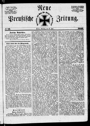 Neue preußische Zeitung vom 16.07.1848