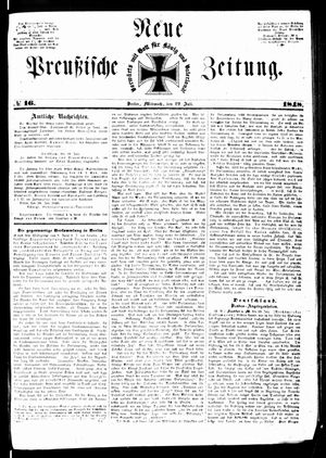 Neue preußische Zeitung vom 19.07.1848