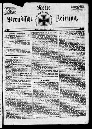 Neue preußische Zeitung vom 03.08.1848