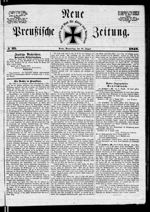 Neue preußische Zeitung vom 10.08.1848