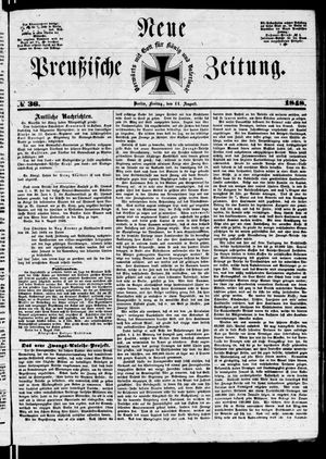 Neue preußische Zeitung vom 11.08.1848