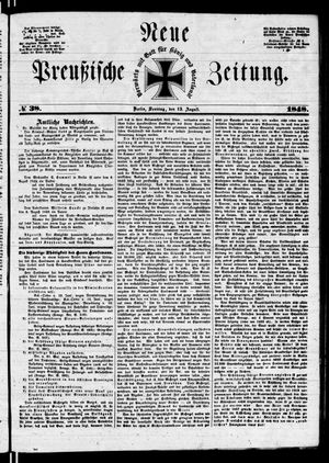 Neue preußische Zeitung vom 13.08.1848