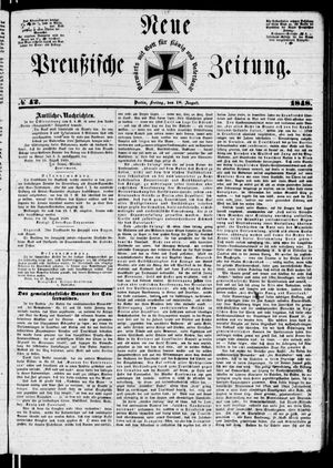 Neue preußische Zeitung vom 18.08.1848