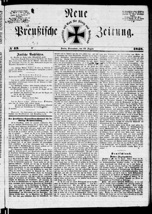 Neue preußische Zeitung vom 19.08.1848