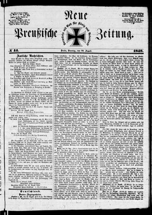 Neue preußische Zeitung vom 20.08.1848