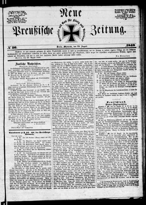 Neue preußische Zeitung vom 23.08.1848