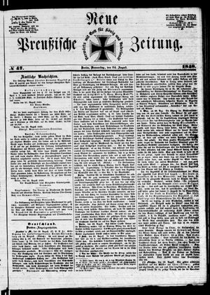 Neue preußische Zeitung vom 24.08.1848