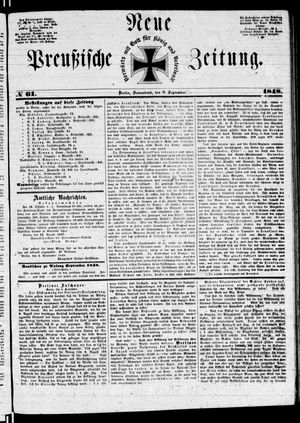 Neue preußische Zeitung vom 09.09.1848