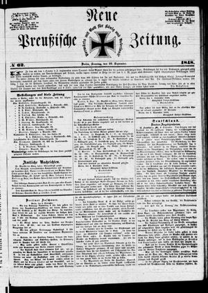 Neue preußische Zeitung vom 10.09.1848