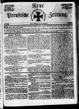 Neue preußische Zeitung vom 20.09.1848