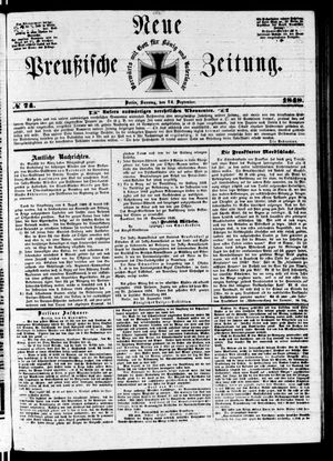 Neue preußische Zeitung vom 24.09.1848