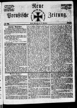Neue preußische Zeitung vom 27.09.1848