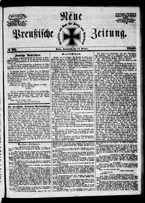 Neue preußische Zeitung vom 14.10.1848