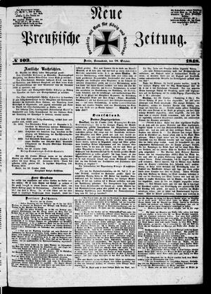 Neue preußische Zeitung vom 28.10.1848