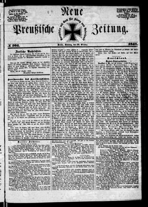 Neue preußische Zeitung vom 29.10.1848
