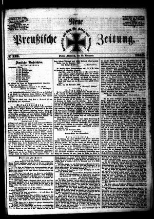 Neue preußische Zeitung vom 15.11.1848