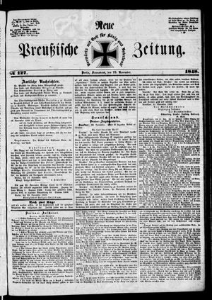 Neue preußische Zeitung vom 25.11.1848