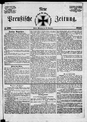 Neue preußische Zeitung vom 29.11.1848