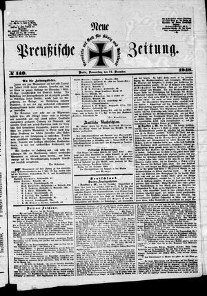 Neue preußische Zeitung vom 21.12.1848