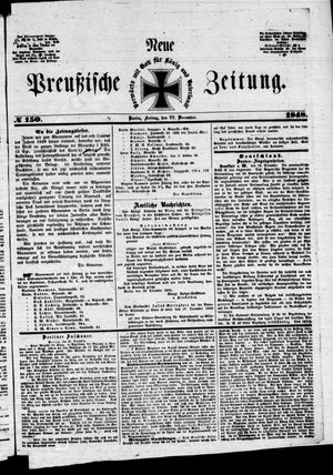 Neue preußische Zeitung vom 22.12.1848