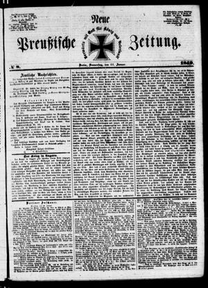 Neue preußische Zeitung vom 11.01.1849