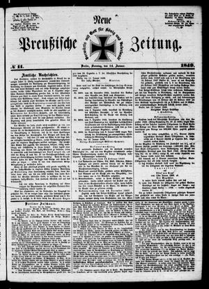 Neue preußische Zeitung vom 14.01.1849